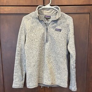 Patagonia Men's Zip-Up Sweater in Heather Gray